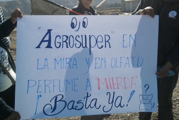 Protesta en planta Agrosuper
